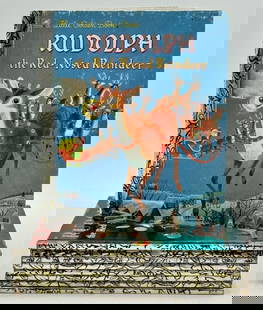 Collection of Little Golden Books Christmas Themed: Collection of (9) Little Golden Books Christmas themed books featuring: (2) "Rudolph the Red-Nosed Reindeer", "Noel", "ABC is for Christmas", "Santa's Surprise Book", "Raggedy Ann & Andy Help