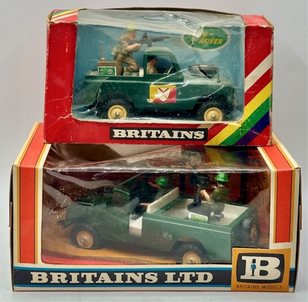 Pair of Britains Ltd. Military Land Rover (1 of 13)
