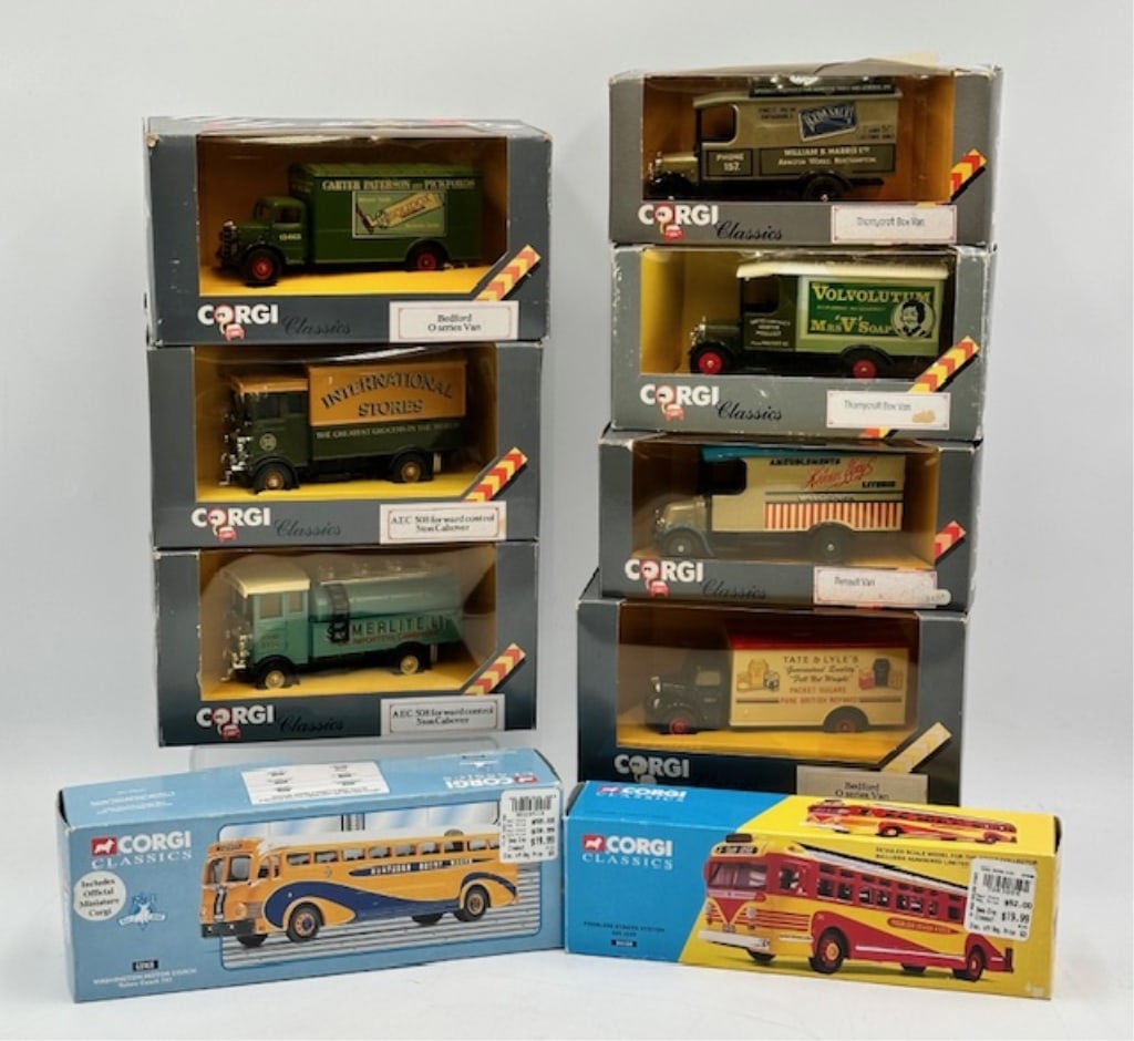 9 Assorted Corgi Classic Cars (1 of 20)