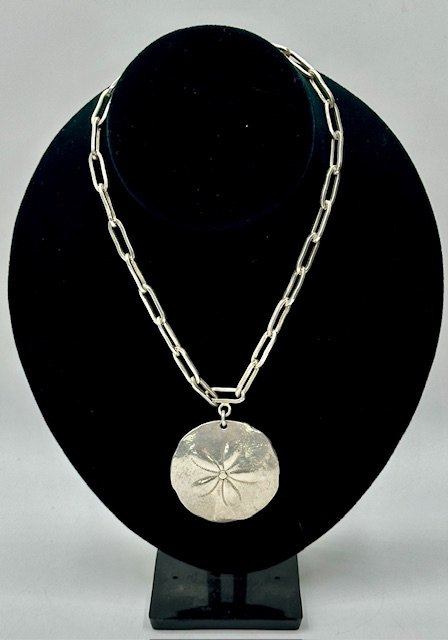 Russell Signed Sterling Choker w/Sand Dollar (1 of 8)