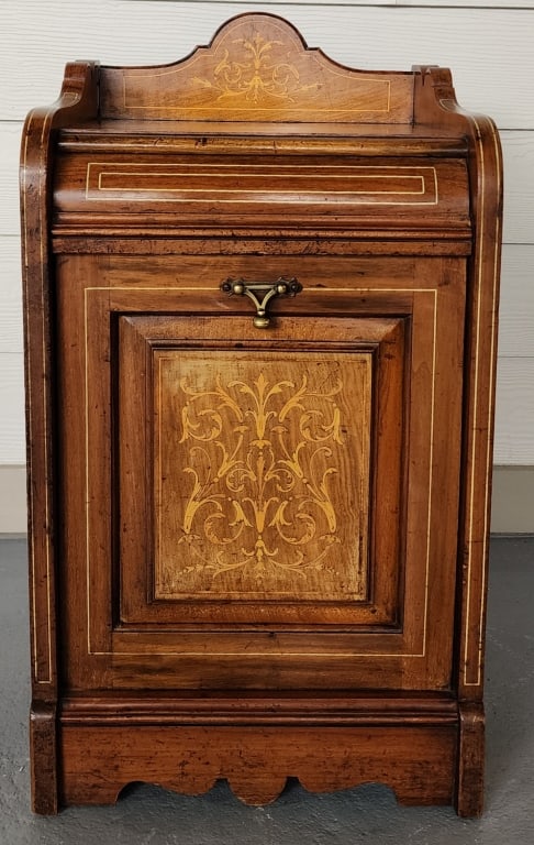 Vintage Inlaid Coal Purdonium With Metal Pail. (1 of 10)