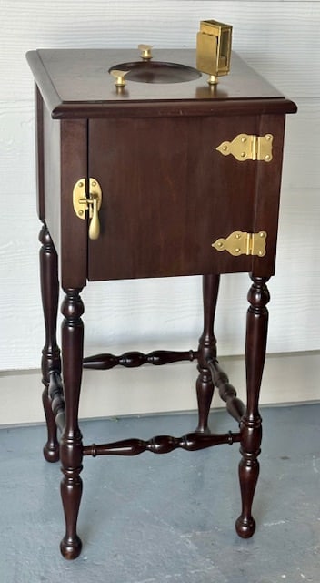 Vintage Walnut Humidor & Smoke Stand (1 of 11)