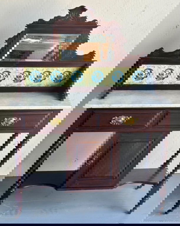 Vintage Marble Top Washstand (1 of 7)