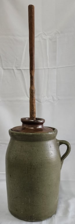 Vintage Stoneware Butter Churn Crock (1 of 11)