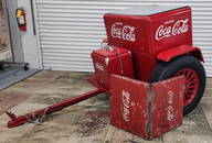 Vintage Coca-Cola Cooler Box Trailer