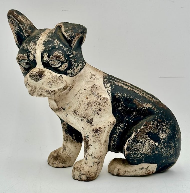 Vintage Cast Iron Boston Terrier Door Stop (1 of 9)