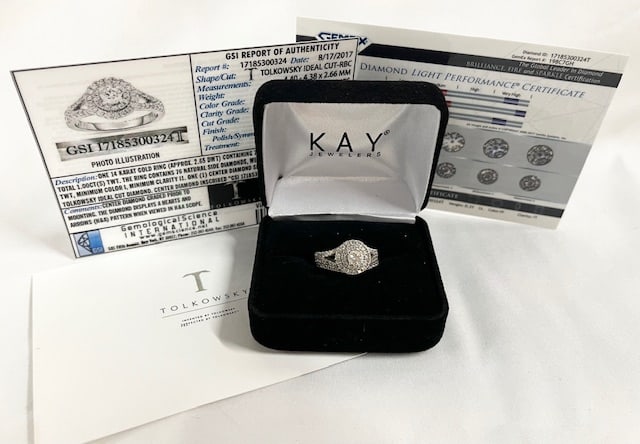 1CT 14k Diamond Wedding Set - 6.1g TW (1 of 15)