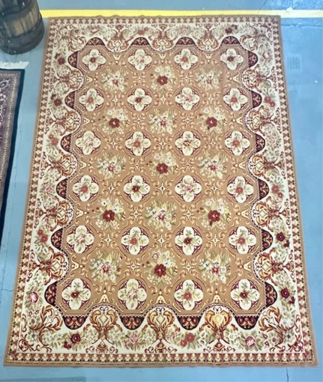Large Beautiful Floral Aubusson Rug (1 of 5)