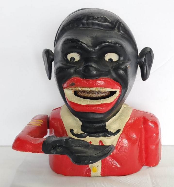 Cast Iron Black Americana Mechanical Bank (1 of 7)