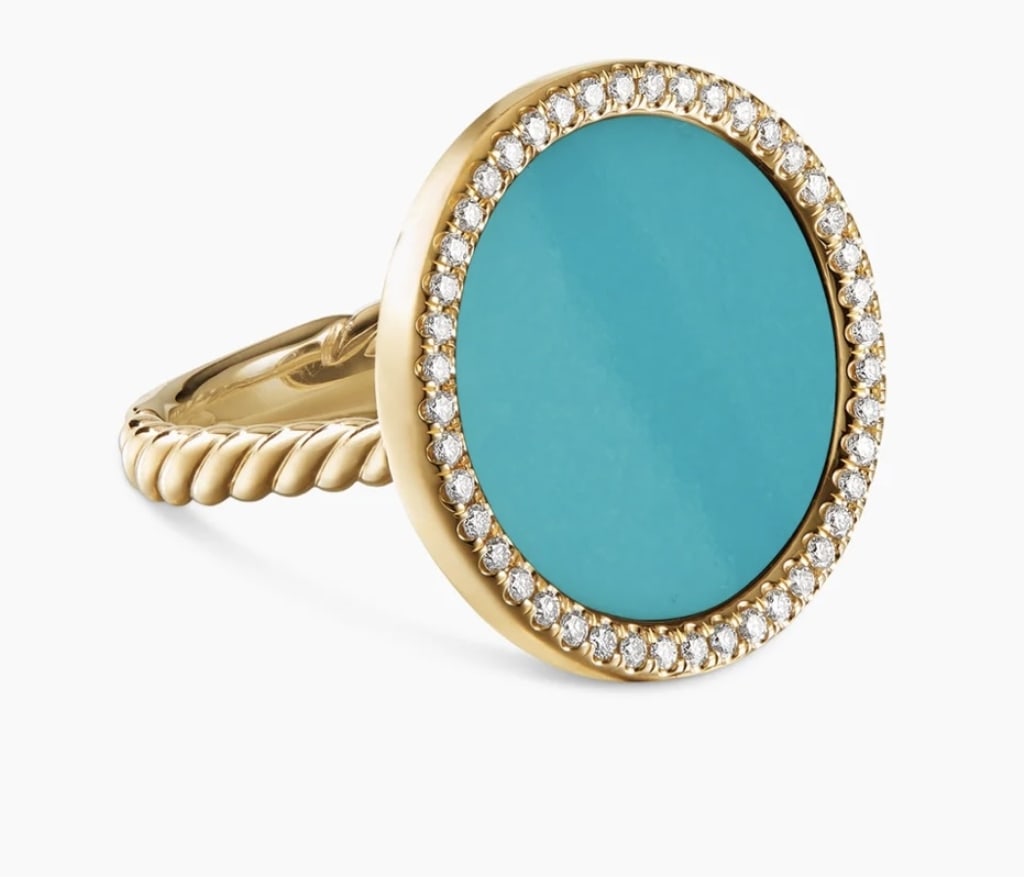 18k David Yurman Turquoise Ring - 4.1g TW (1 of 9)