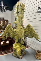 Stunning 9'  Indian Princess & Eagle Bronze Statue