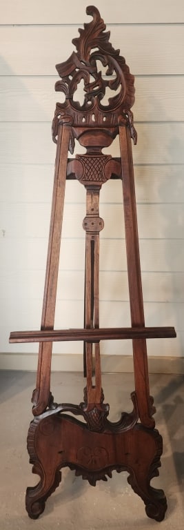 Vintage Carved Wood Display Easel (1 of 5)
