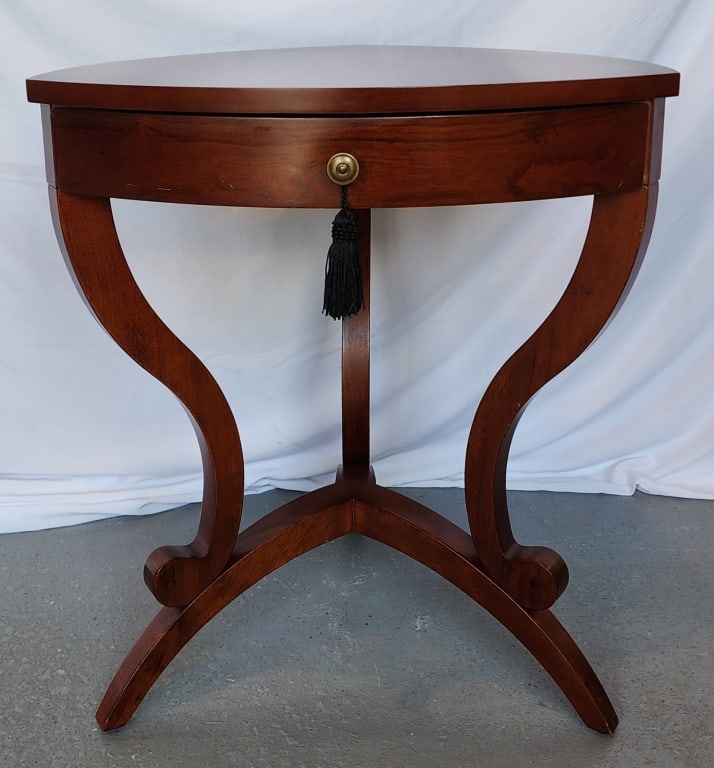 Neoclassical Triangular Accent Table (1 of 6)