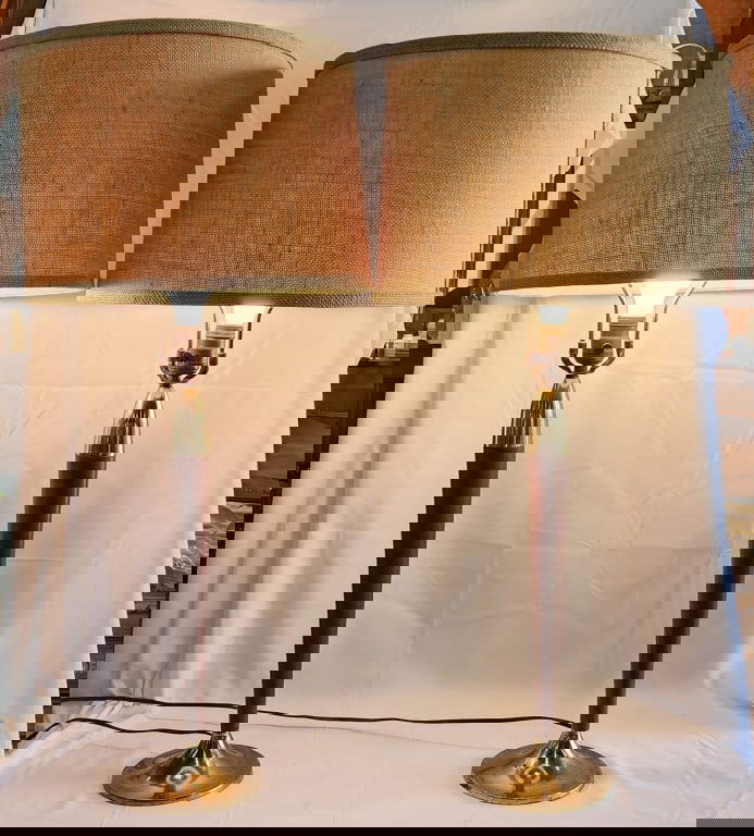 Pr. MCM Danish Teak Table Lamps (1 of 4)