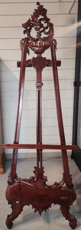 Large Wooden Carved Display Easel (1 of 5)