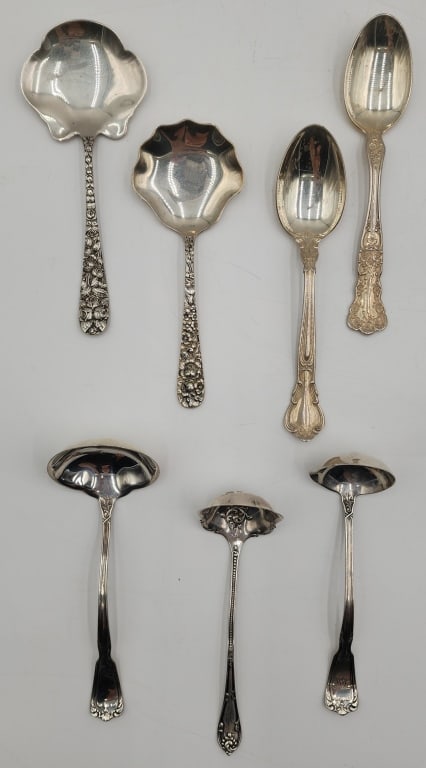 Assorted Sterling Silver Spoons & Ladles -7.32oz (1 of 7)