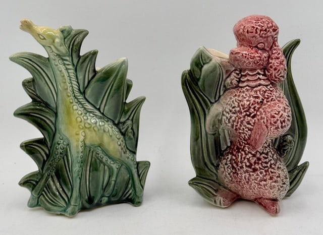 Pair of Vintage Hull Pottery Animal Vases (1 of 10)