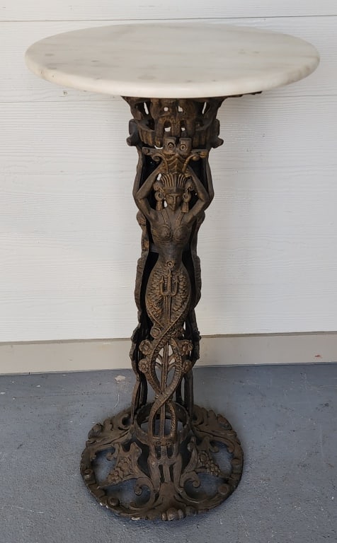 Vintage Style Art Deco Mermaid Iron Table (1 of 7)