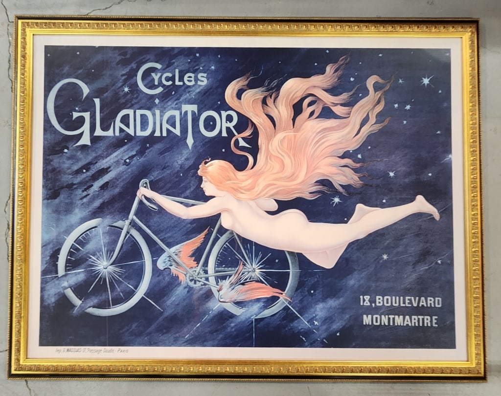 Vintage Framed Gladiator Cycles Advertising Print (1 of 5)