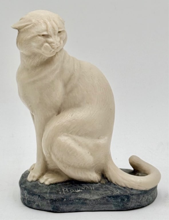 J.L. Boulton Carved Alabaster Cougar Sculpture (1 of 13)
