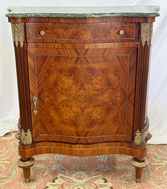 Empire Style Mahogany & Burl M.T. Cabinet (1 of 10)