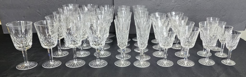 37 Pieces of  Waterford Crystal Lismore Stemware (1 of 7)
