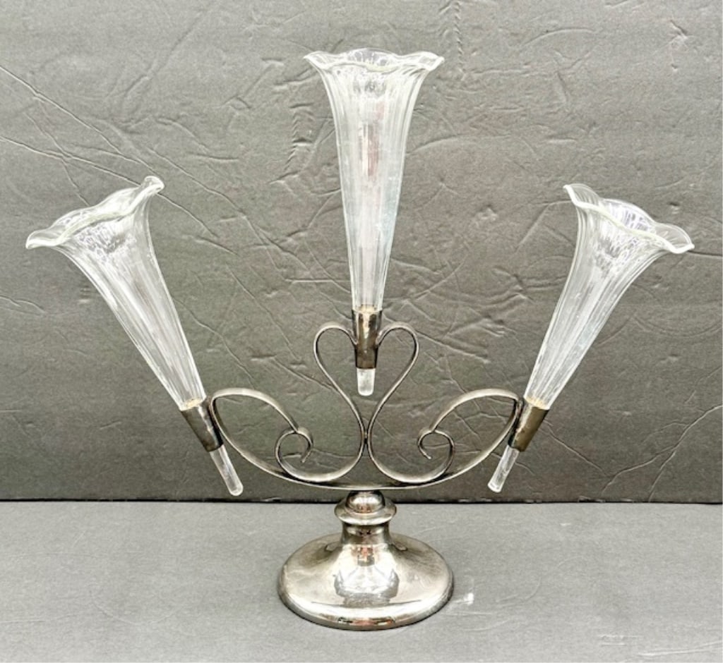 English Silver Plate Flower Epergne (1 of 13)