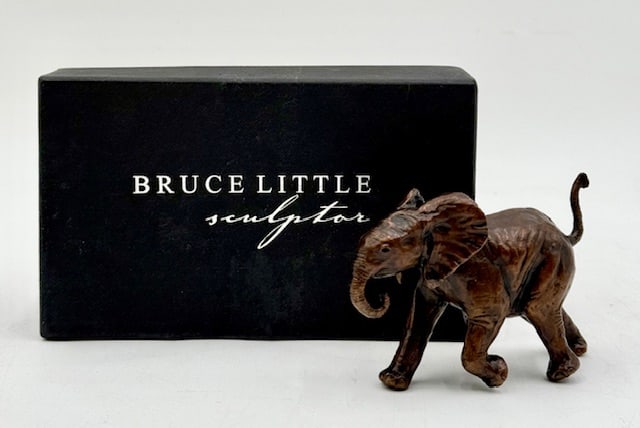 Bruce Little Sculptor Small Bronze Elephant (1 of 13)