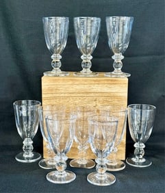 10pc Simon Pearce Hartland Goblets