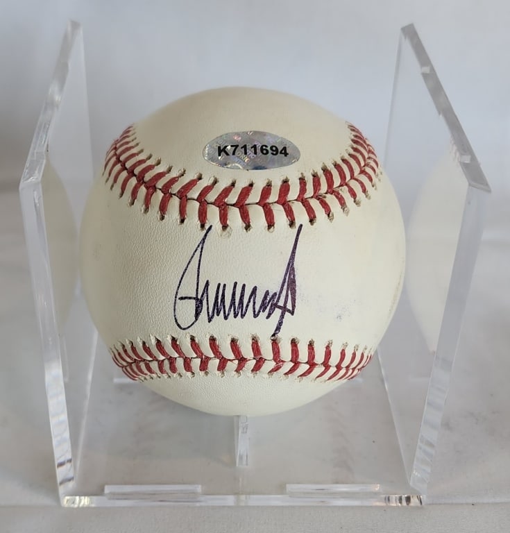 Donald Trump Autographed MLB Baseball (1 of 5)