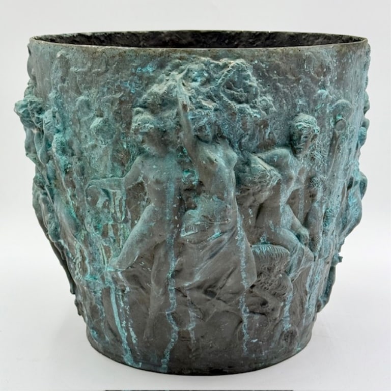 Vintage Italian Made Bronze Figural Planter (1 of 12)