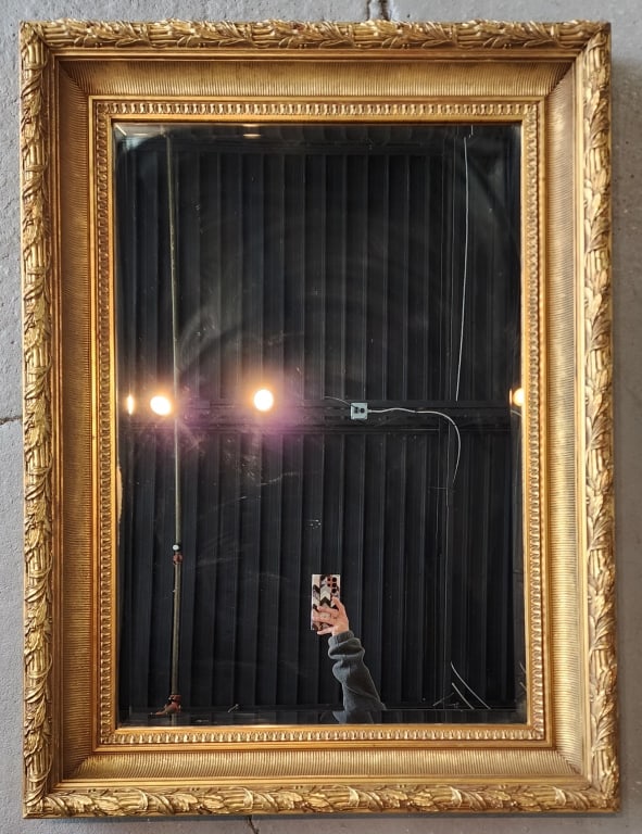 Vintage LaBarge Gilded Gold Solid Wood Wall Mirror (1 of 4)