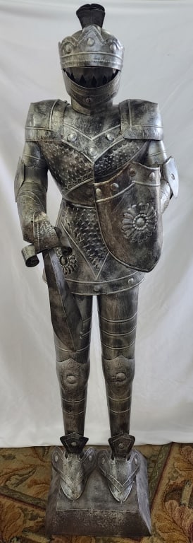 5' Metal Medieval Armored Knight Statue (1 of 6)