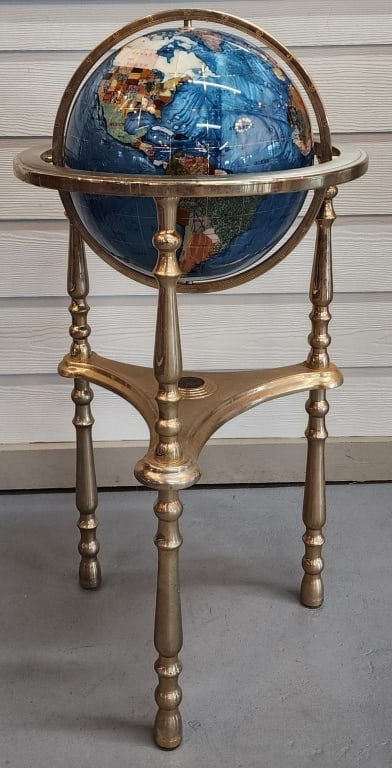 Beautiful Semi-Precious Stone Globe on Stand (1 of 13)