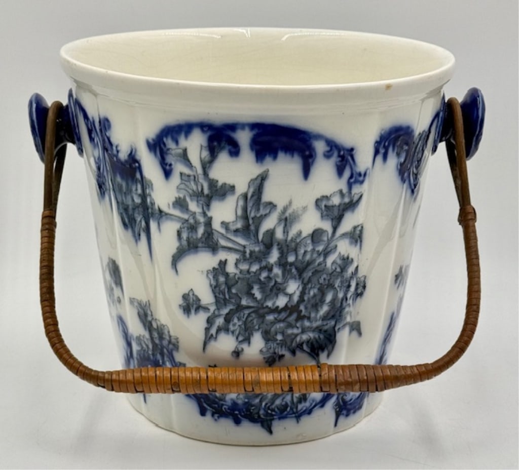 Antique Grimwades Stoke on Trent Flow Blue Bucket (1 of 17)