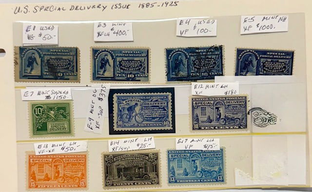 Assorted 1885-1925 U.S. Special Delivery Stamps (1 of 4)