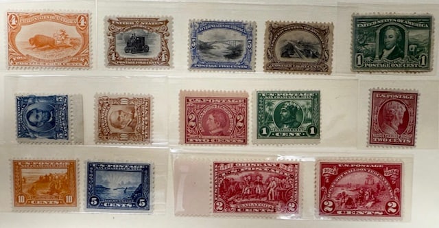 Assorted Early 20th Century Commemorative Stamps (1 of 16)