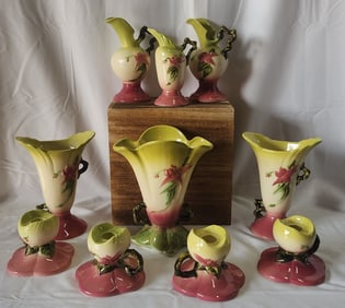 Lg. 10pc Hull Pottery Woodland Collection