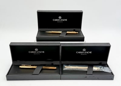 3pc Caran d'Ache Geneve Writing Instruments