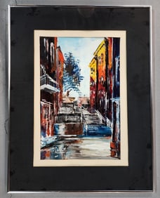 Signed & Framed Abstract Oil Painting