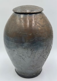 Vintage Japanese Bizen Ware Urn
