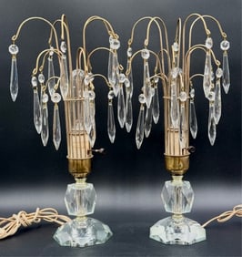 Vintage Hollywood Regency Style Waterfall Lamps