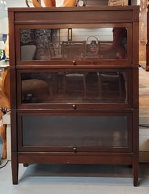 Vintage Globe Wernicke 3 Tier Lawyer Bookcase