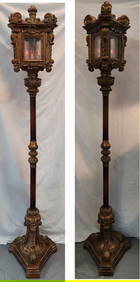 Pair of Venetian Style Lantern Floor Lamps (1 of 11)