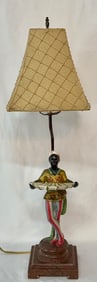 Vintage Blackamoor Figural Lamp