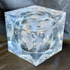 Alessandro Albrizzi Lucite World Globe Ice Bucket