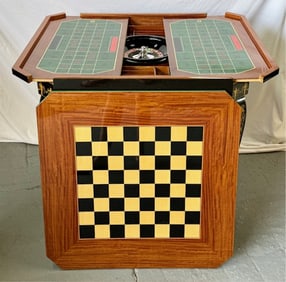 Beautiful Notturno Intarsio Italian Game Table