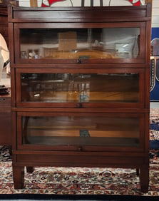 Vintage Globe Wernicke 3 Stack Lawyers Bookcase