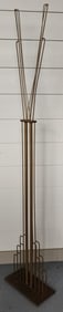 MCM Gilded Metal Abstract Standing Sculpture
