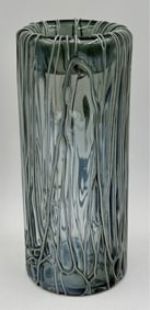 Modernist Tall Handblown Murano Style Vase